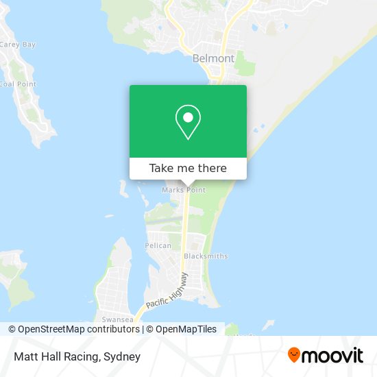 Matt Hall Racing map