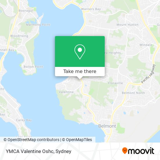 YMCA Valentine Oshc map