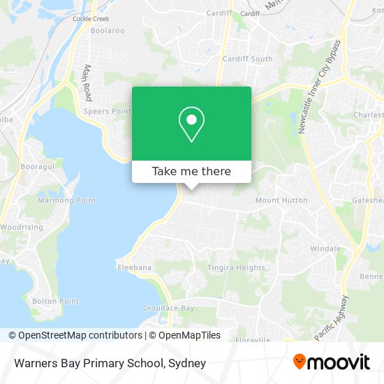 Mapa Warners Bay Primary School