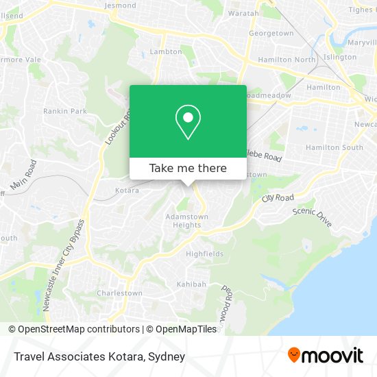 Travel Associates Kotara map