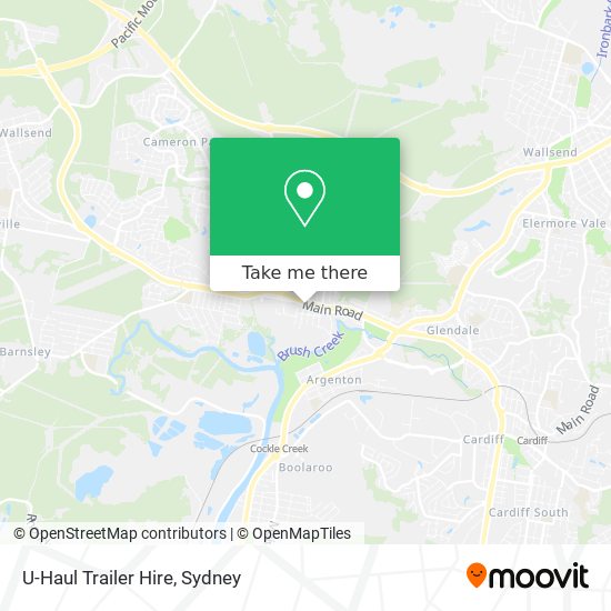 U-Haul Trailer Hire map