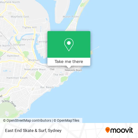 East End Skate & Surf map