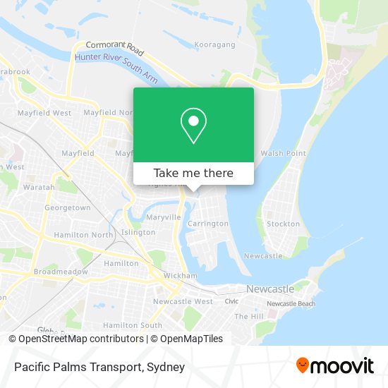 Mapa Pacific Palms Transport