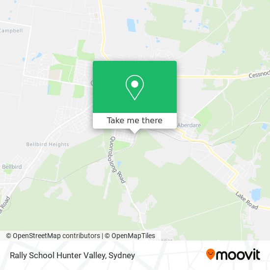 Rally School Hunter Valley map
