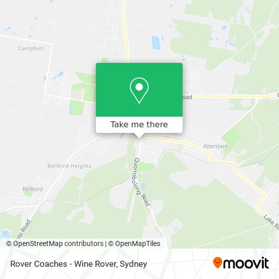 Rover Coaches - Wine Rover map