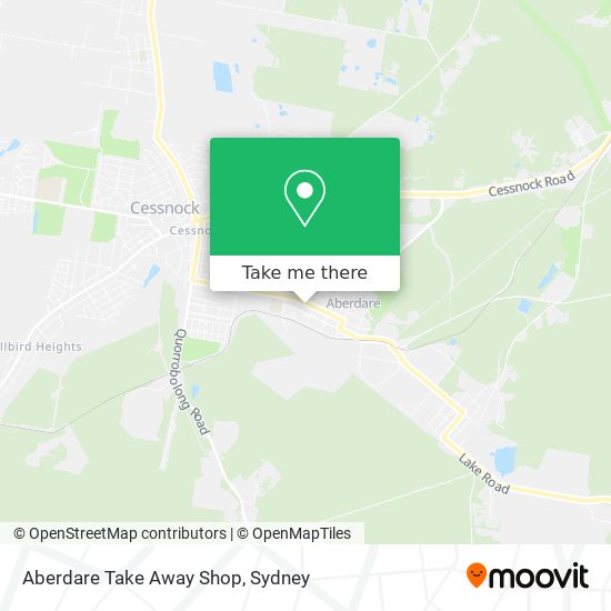 Aberdare Take Away Shop map