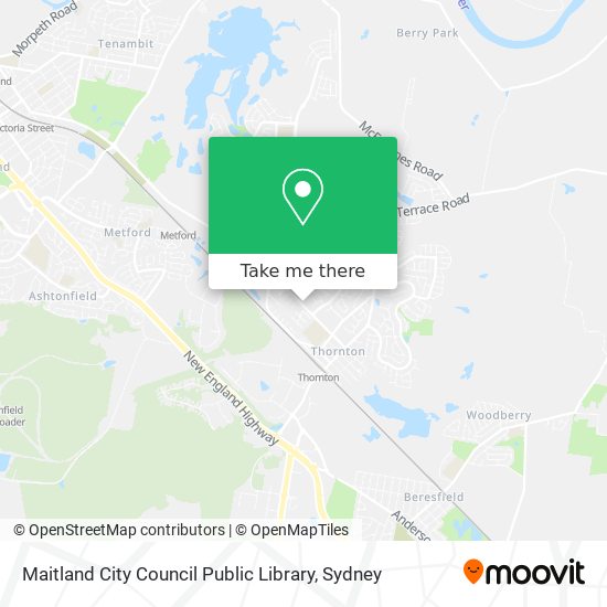 Maitland City Council Public Library map