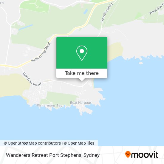 Wanderers Retreat Port Stephens map