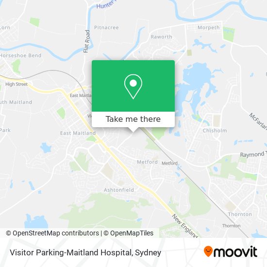 Visitor Parking-Maitland Hospital map
