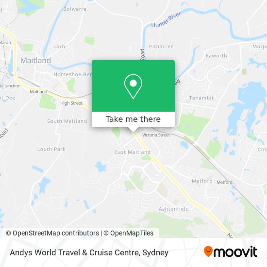 Andys World Travel & Cruise Centre map