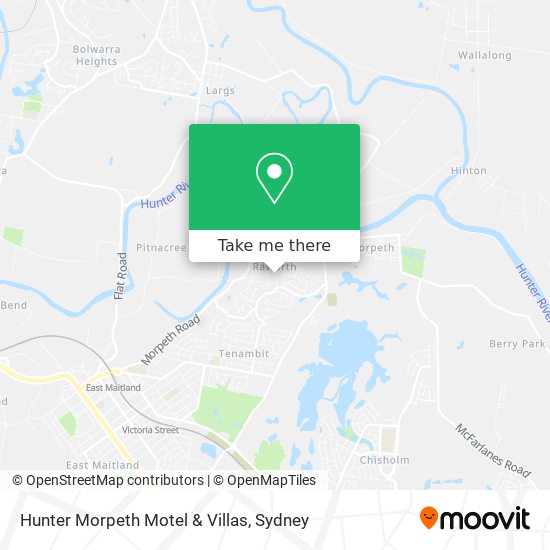 Hunter Morpeth Motel & Villas map