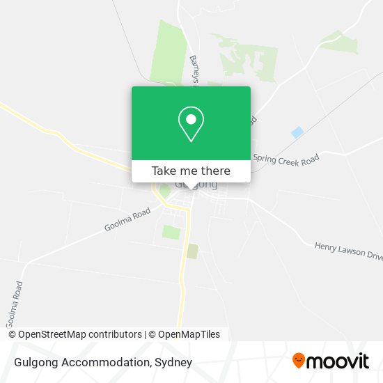 Gulgong Accommodation map