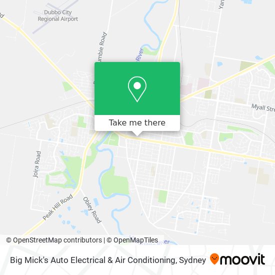 Mapa Big Mick's Auto Electrical & Air Conditioning