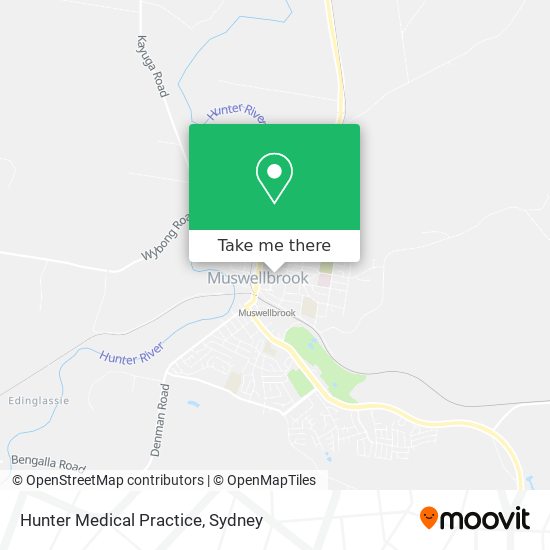Hunter Medical Practice map