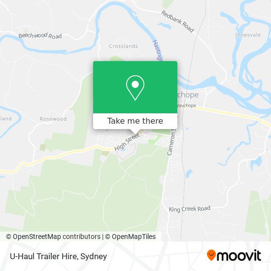 U-Haul Trailer Hire map