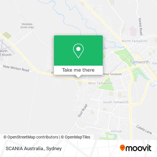 SCANIA Australia. map