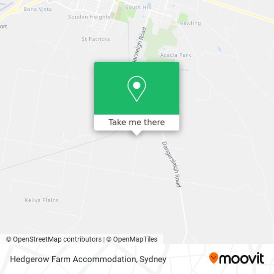 Mapa Hedgerow Farm Accommodation