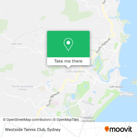 Mapa Westside Tennis Club