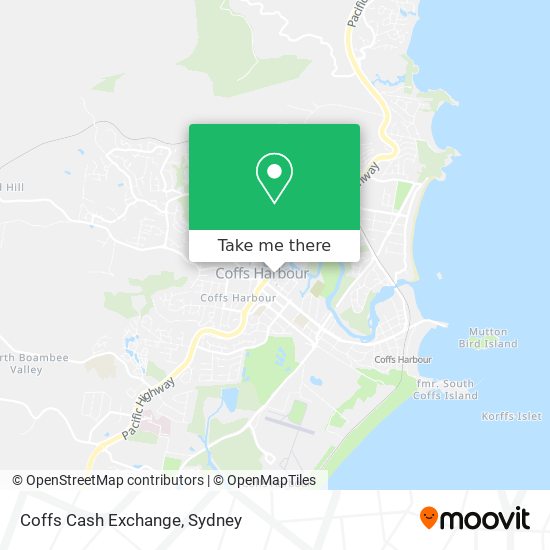 Coffs Cash Exchange map