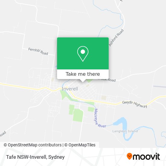 Tafe NSW-Inverell map