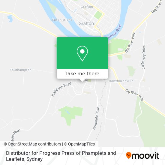 Distributor for Progress Press of Phamplets and Leaflets map