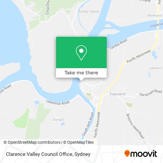 Clarence Valley Council Office map