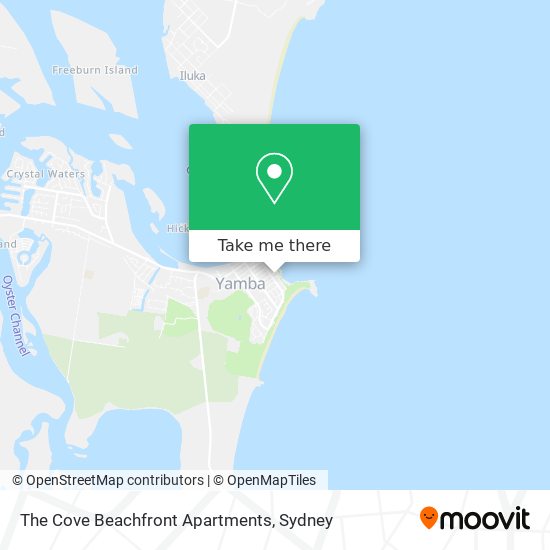 The Cove Beachfront Apartments map
