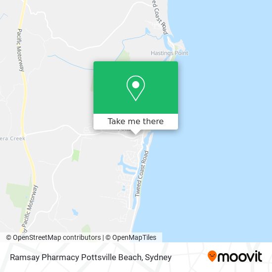 Ramsay Pharmacy Pottsville Beach map