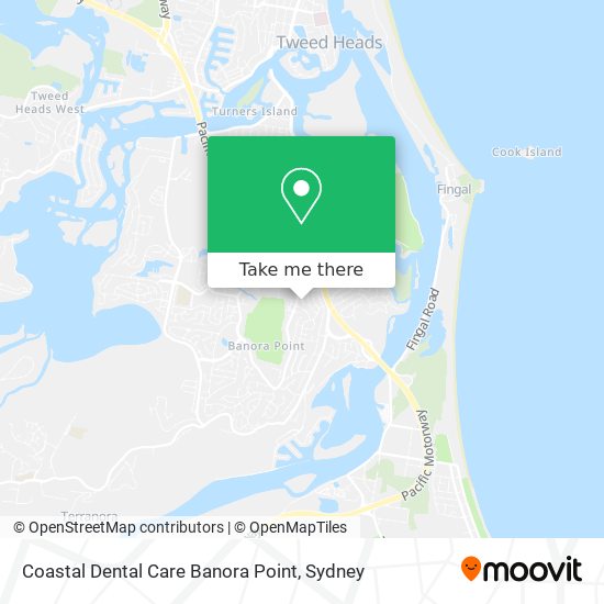 Mapa Coastal Dental Care Banora Point