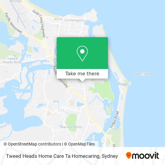 Tweed Heads Home Care Ta Homecaring map