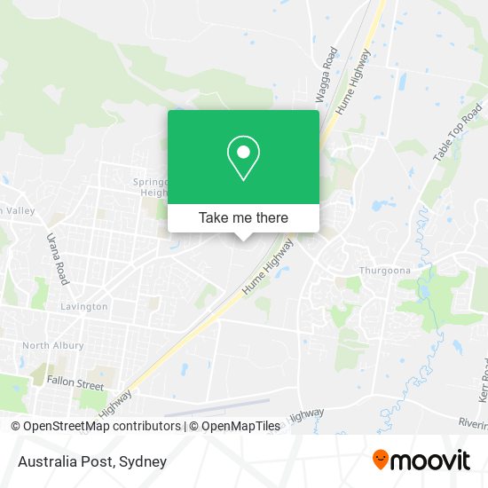 Australia Post map