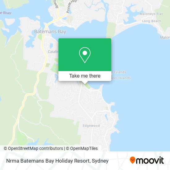 Nrma Batemans Bay Holiday Resort map