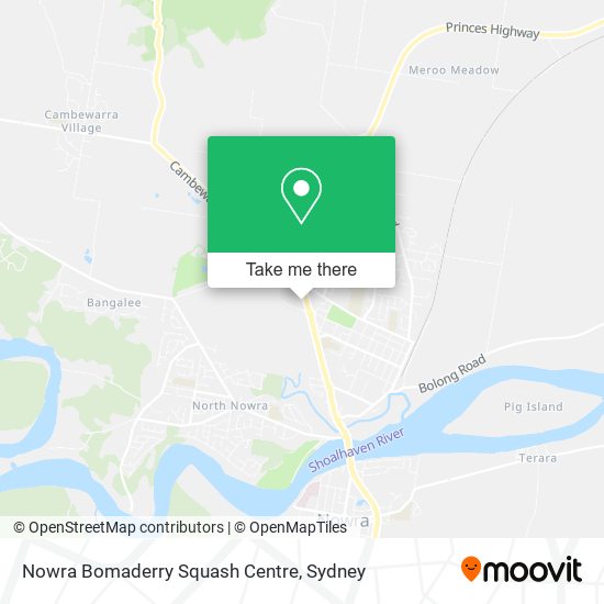 Nowra Bomaderry Squash Centre map