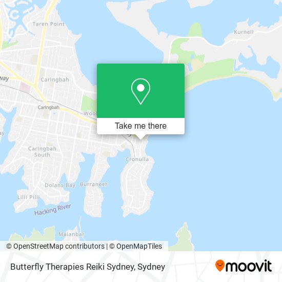 Butterfly Therapies Reiki Sydney map