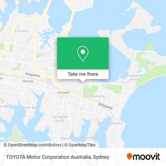 TOYOTA Motor Corporation Australia map
