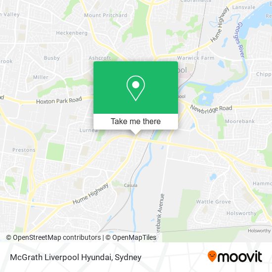 McGrath Liverpool Hyundai map