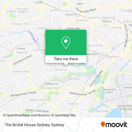 The Bridal House Sydney map