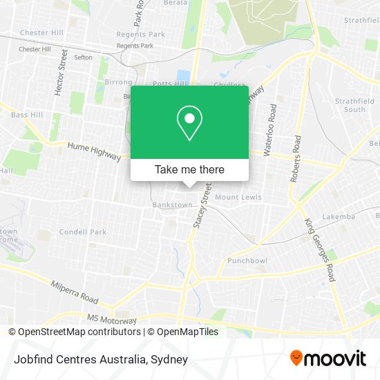 Jobfind Centres Australia map