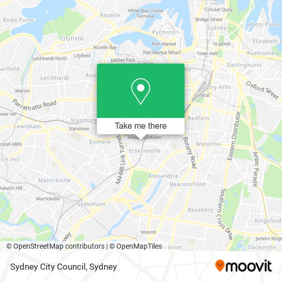 Sydney City Council map