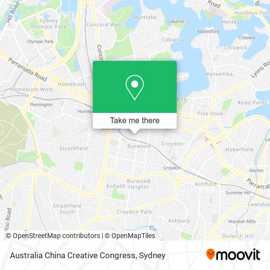 Australia China Creative Congress map
