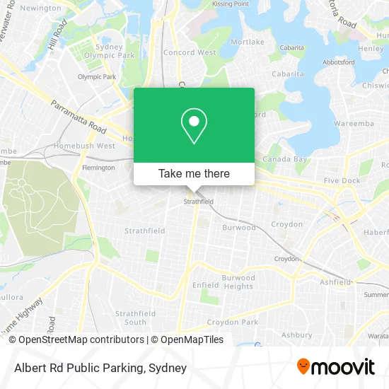 Albert Rd Public Parking map