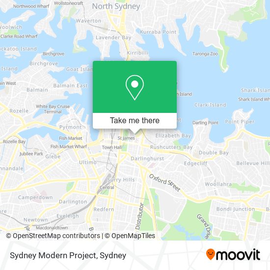 Sydney Modern Project map