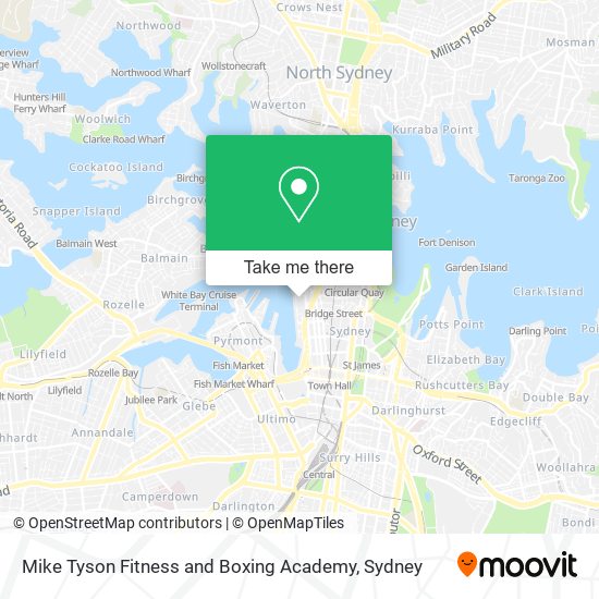 Mapa Mike Tyson Fitness and Boxing Academy