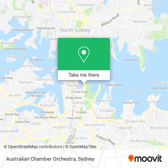Australian Chamber Orchestra map