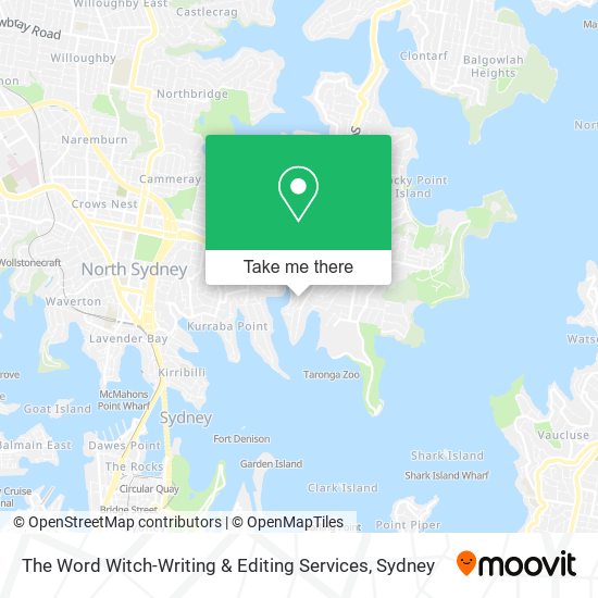 The Word Witch-Writing & Editing Services map