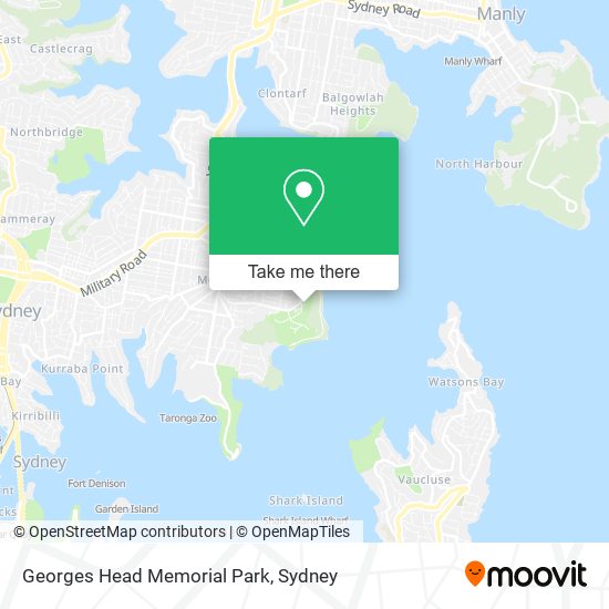 Mapa Georges Head Memorial Park