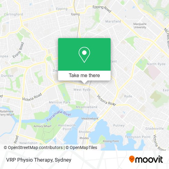 VRP Physio Therapy map
