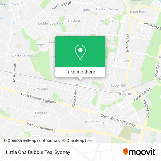 How to get to Little Cha Bubble Tea in Mount Druitt by Train or Bus