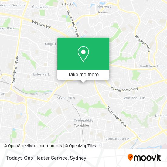 Todays Gas Heater Service map