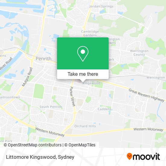 Littomore Kingswood map